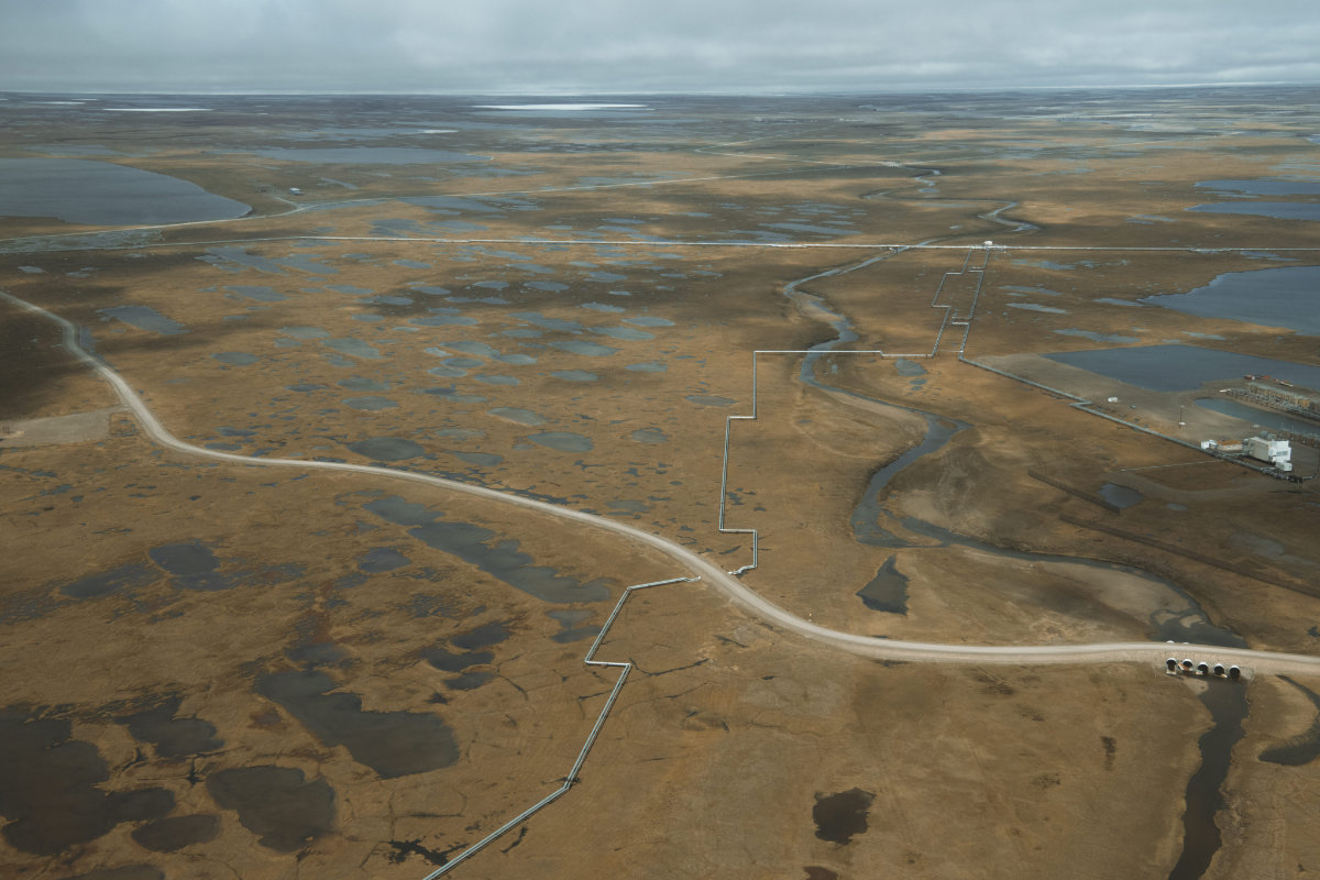 Road and Pipeline, Tundra Crossing.